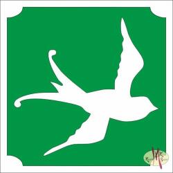 5x5 cm-es Csillámtetoválás sablon - Fecske 59 - mkkreativ