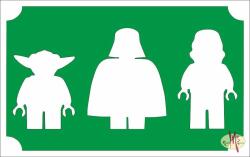 Body Deco 8x5 cm-es Csillám tetoválás sablon - Lego Star Wars 87