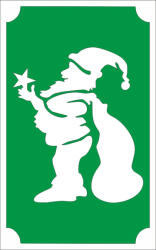 Mk Body Deco 8x5 cm-es Csillámtetoválás sablon - Mikulás 30