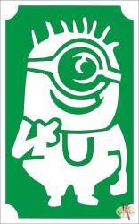 8x5 cm-es Csillámtetoválás sablon - Mignon 48 - mkkreativ