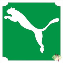  5x5 cm-es Csillámtetoválás sablon- Puma 75 - mkkreativ