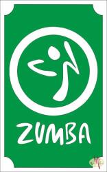 8x5 cm-es Csillámtetoválás sablon - Zumba 9 - mkkreativ