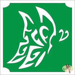 Body Deco 5x5 cm-es Csillám tetoválás sablon - Lepke 1