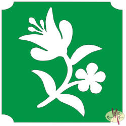 Mk Body Deco Csillámtetoválás sablon 5x5 cm-es - Virág 464 - mkkreativ