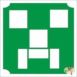  5x5 cm-es Csillámtetoválás sablon - Minecraft 151 - mkkreativ