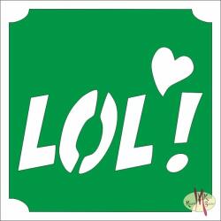 5x5 cm-es Csillám tetoválás sablon - LOL! 42 - mkkreativ