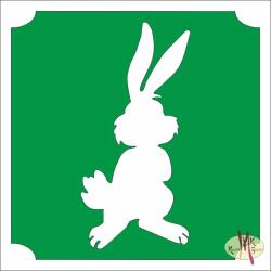  5x5 cm-es Csillám tetoválás sablon - Nyúl 89 - mkkreativ