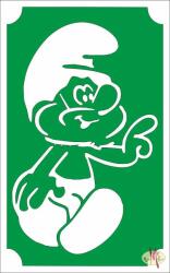  8x5 cm-es Csillámtetoválás sablon - Hupikék Törpikék 53 - mkkreativ