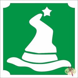  5x5 cm-es Csillámtetoválás sablon -Harry Potter süveg 233 - mkkreativ