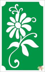  8x5 cm-es Csillámtetoválás sablon - Virág indával 119 - mkkreativ