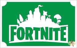 8x5 cm-es Csillámtetoválás sablon - Fortnite 128 - mkkreativ