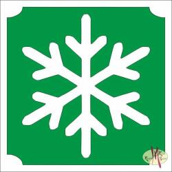  5x5 cm-es Csillám tetoválás sablon - Hópihe 184 - mkkreativ