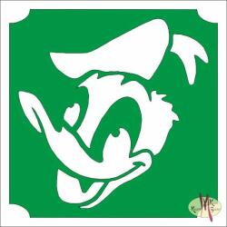  5x5 cm-es Csillámtetoválás sablon -Donald kacsa 173 - mkkreativ