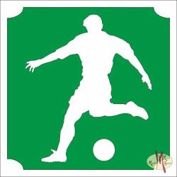 KiviArt 5x5 cm-es Csillámtetoválás sablon - Focista 134