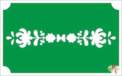  8x5 cm-es Csillámtetoválás sablon - Magyar motívum 13 - mkkreativ