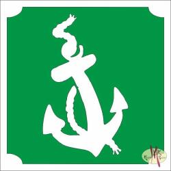 KiviArt 5x5 cm-es Csillámtetoválás sablon - kalóz 285