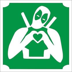 KiviArt Csillámtetoválás sablon - Deadpool 270