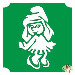  5x5 cm-es Csillám tetoválás sablon - Törpilla 17 - mkkreativ