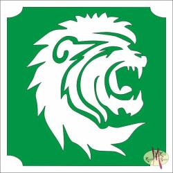  5x5 cm-es Csillámtetoválás sablon - Oroszlán 414 - mkkreativ