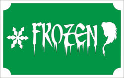  8x5 cm-es Csillámtetoválás sablon - Frozen 64 - mkkreativ