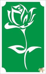  8x5 cm-es Csillámtetoválás sablon - Rózsaszál 79 - mkkreativ