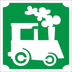 KiviArt 5x5 cm-es Csillámtetoválás sablon - Vonat 108