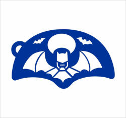 Body Deco Arcfestő sablon - Batman minta