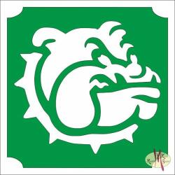  5x5 cm-es Csillámtetoválás sablon - Bulldog 93 - mkkreativ
