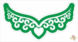 Body Deco Ékszer festő sablon - Nyaklánc szív medállal 2