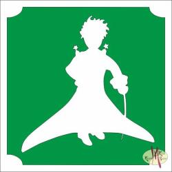 5x5 cm-es Csillámtetoválás sablon - Kis herceg 413 - mkkreativ