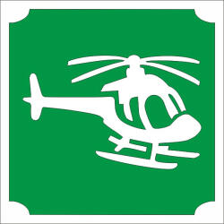 KiviArt 5x5 cm-es Csillámtetoválás sablon - Helikopter 110
