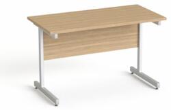 MAYAH Íróasztal, szürke fémlábbal, 120x70 cm, MAYAH "Freedom SV-25", kőris SV-B712 K/ IBXA25K (SV-B712 K/ IBXA25K)