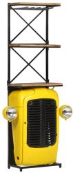 vidaXL Dulap de vin tractor, galben, 49x31x172 cm, lemn masiv de mango (320488)