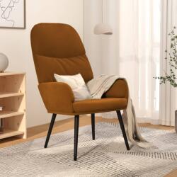 vidaXL Scaun de relaxare, maro, catifea (341009)
