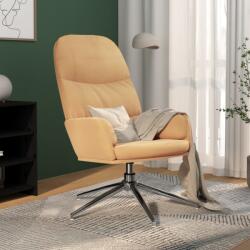 vidaXL Scaun de relaxare, crem/alb, piele întoarsă artificială (341030)
