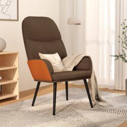vidaXL Scaun de relaxare, maro, material textil (341015)