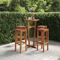 vidaXL Taburete de bar, 4 buc. , lemn masiv de acacia (3115989)