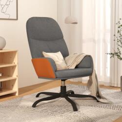 vidaXL Scaun de relaxare, gri deschis, material textil (341031)
