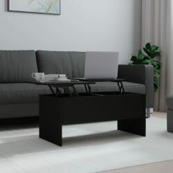 vidaXL Măsuță de cafea, negru, 102x50x46, 5 cm, lemn prelucrat (809720) Masa de cafea