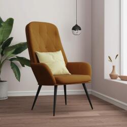 vidaXL Scaun de relaxare, maro, catifea (341202)