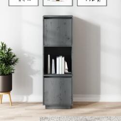 vidaXL Dulap înalt, gri, 38x35x117 cm, lemn masiv de pin (814361) Comoda