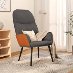 vidaXL Scaun de relaxare, gri închis, material textil (341013)