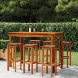vidaXL Taburete de bar, 6 buc. , lemn masiv de acacia (3115990)