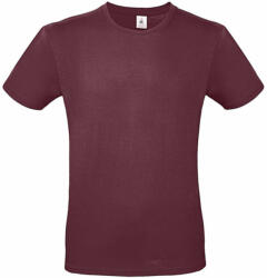B and C Csomag akciós póló (minimum 3 db) Férfi rövid ujjú póló B&C #E150 T-Shirt -3XL, Burgundi vörös