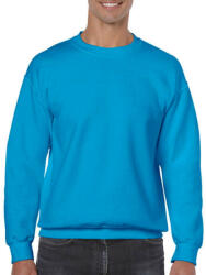 Gildan Uniszex Pulóver Hosszú ujjú Gildan Heavy Blend Adult Crewneck Sweat - 2XL, Zafírkék