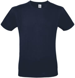 B and C Férfi rövid ujjú póló B&C #E150 T-Shirt -XS, Sötétkék (navy)