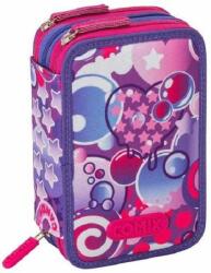 Panini Penar școlar echipat Panini Comix - Bright Bubbles Girl, 3 fermoare (67058) Penar