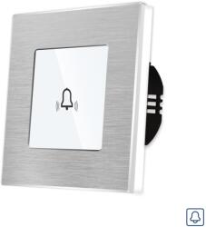 Luxion Buton Sonerie cu Touch, cu Revenire, din Sticla si Rama de Aluminiu LUXION