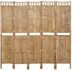 vidaXL 5 paneles bambusz paraván 200 x 180 cm (341750) - vidaxl