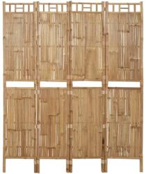 vidaXL 4 paneles bambusz térelválasztó 160 x 180 cm (341749) - vidaxl